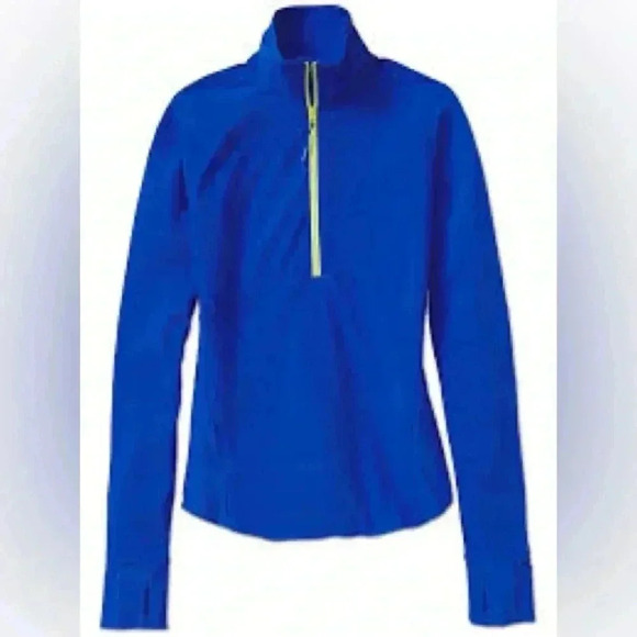 Athleta Blue Quarter Zip-Up Top Size small MALIBU HIKE - Picture 1 of 11